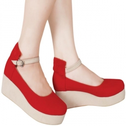 Sepatu Flat Merah