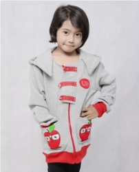 Jaket Anak Perempuan - Abu abu