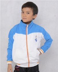 Jaket Anak Resleting - Putih Biru