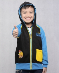 Jaket Anak Hodie - Hitam Biru