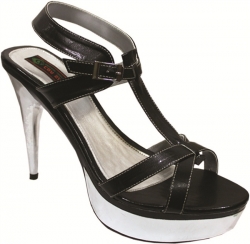 High Heels Hitam Putih