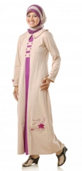 Grosir : Busana Muslimah Mutif 38 Krem - Purple