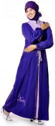 Grosir : Gamis Mutif 16 Ungu Tua