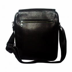 Tas Kulit Selempang Pria - Hitam