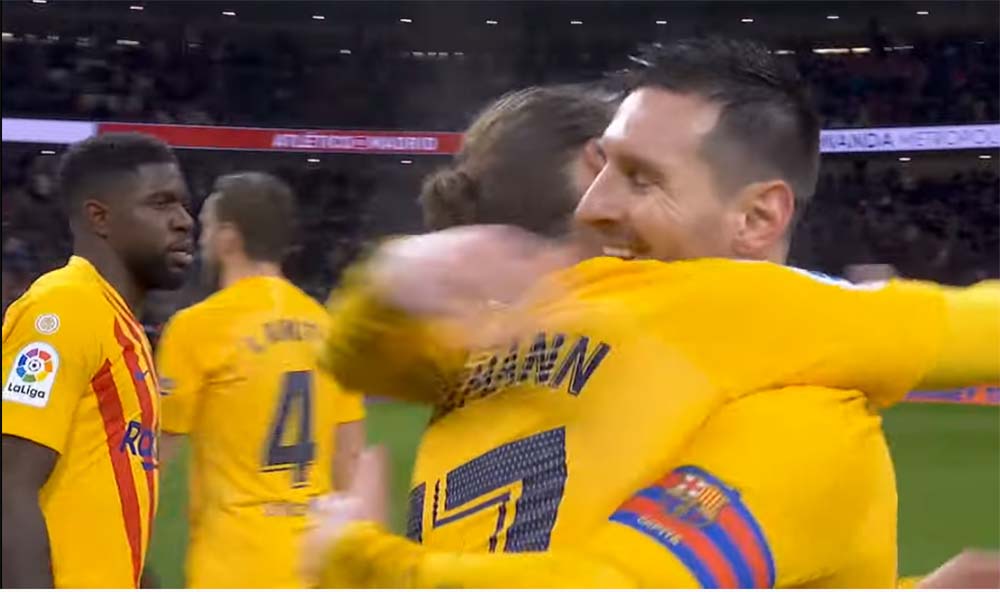 foto Lionel Messi di pertandingan Barcelona Vs Atletico Madrid foto Lionel Messi di pertandingan Barcelona Vs Atletico Madrid