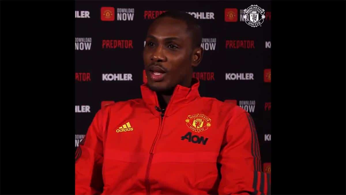 Foto Odion Ighalo, Pemain Manchester United Asal Nigeria Foto Odion Ighalo, Pemain Manchester United Asal Nigeria