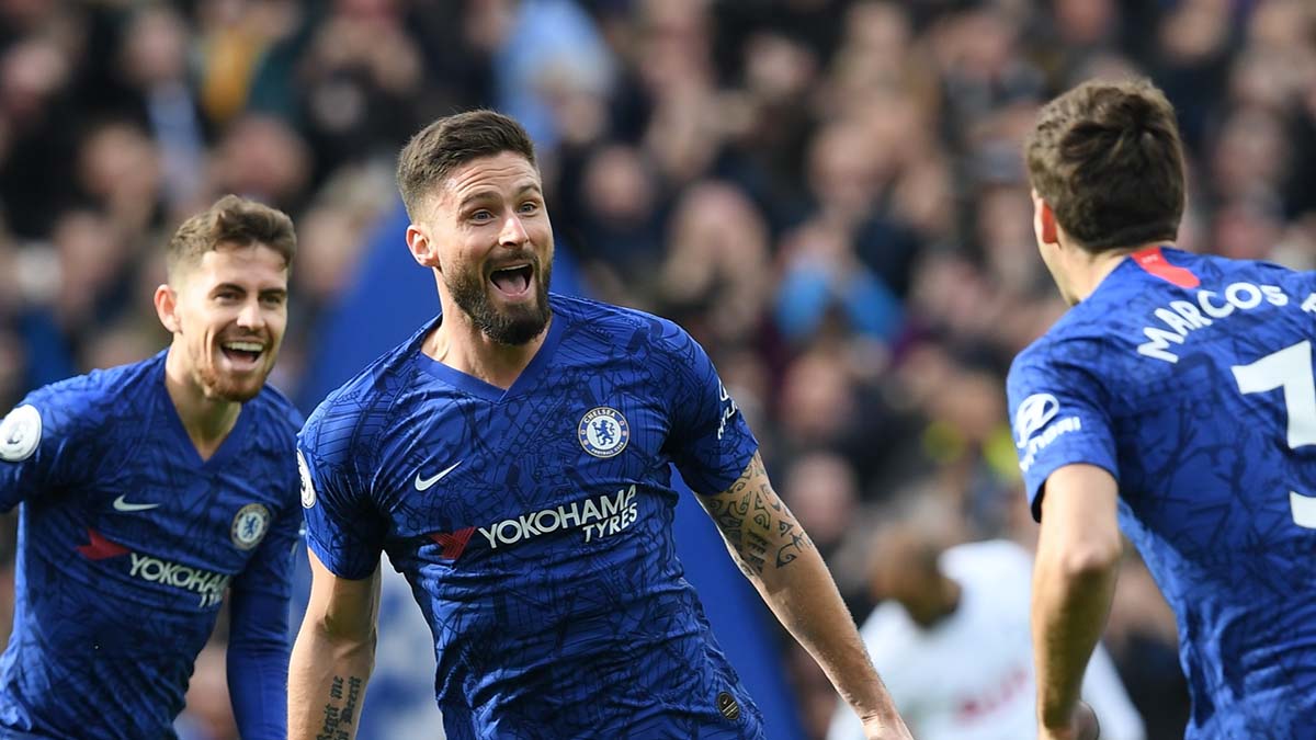 Selebrasi Gol Olivier Giroud di Chelsea Vs Tottenham Selebrasi Gol Olivier Giroud di Chelsea Vs Tottenham