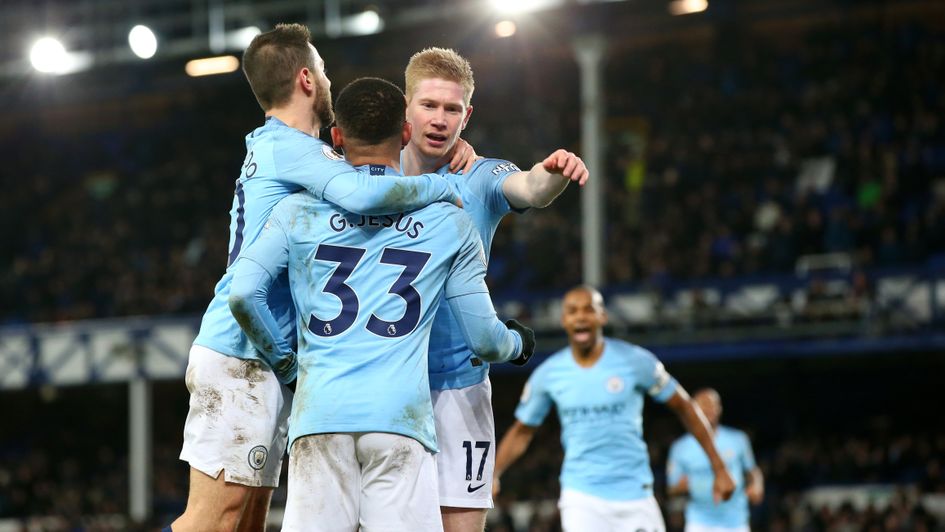 Selebrasi Gabriel Jesus saat cetak gol ke gawang Everton (Sporting Life)