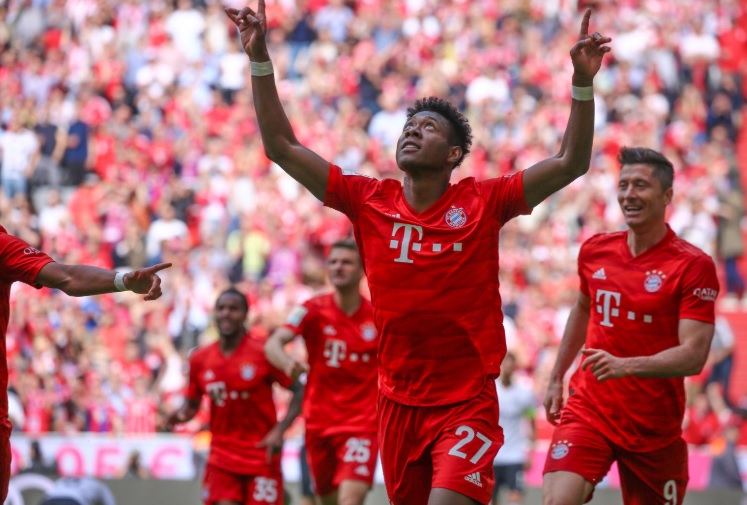 David Alaba cetal gol kedua yang bawa Munchen unggul