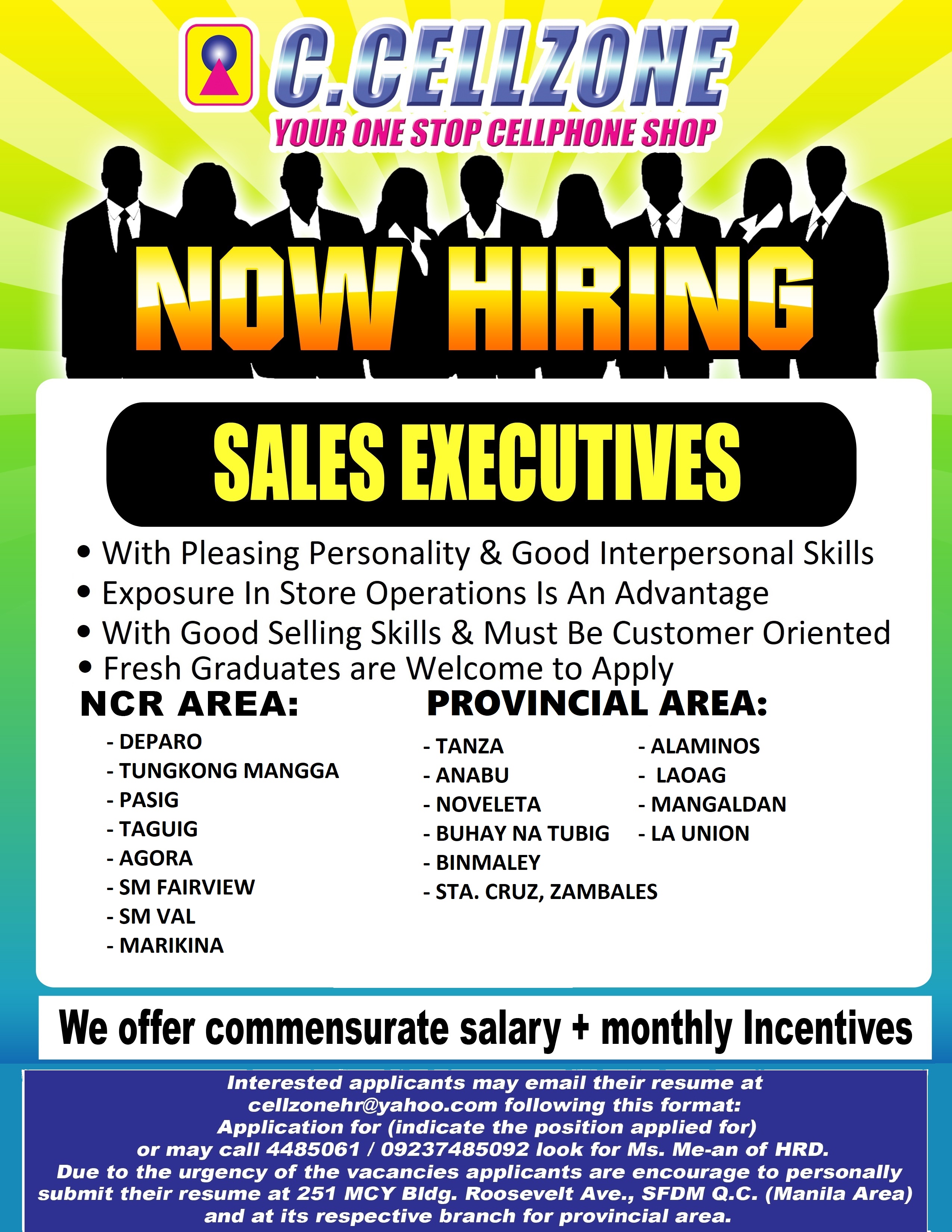 c cellzone from quezon city is looking for a sales clerk what is a sales clerk