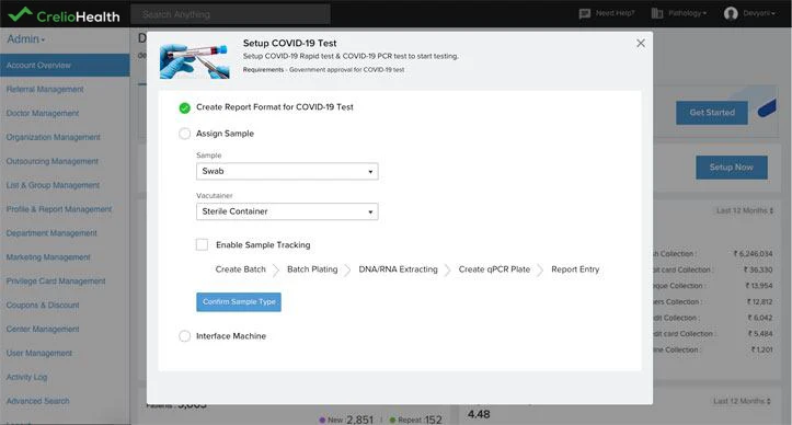 COVID-19 testing workflow step 03