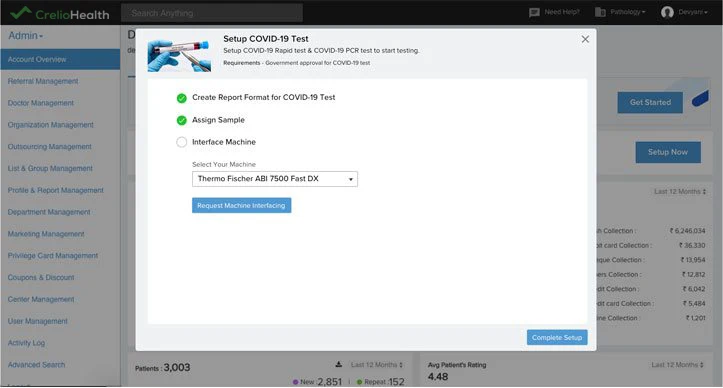 COVID-19 testing workflow step 04