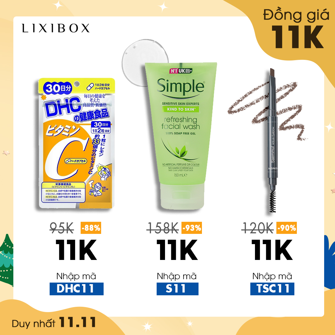 Trải nghiệm siêu sale 11.11 với giảm giá đến 600K cho sản phẩm Halio và từ các thương hiệu đình đám như Paula's choice, Klairs, Lustre và nhiều hơn nữa. Nhận quà tặng hấp dẫn từ GWP Vietnam và cơ hội FREESHIP cho đơn hàng từ 99K!