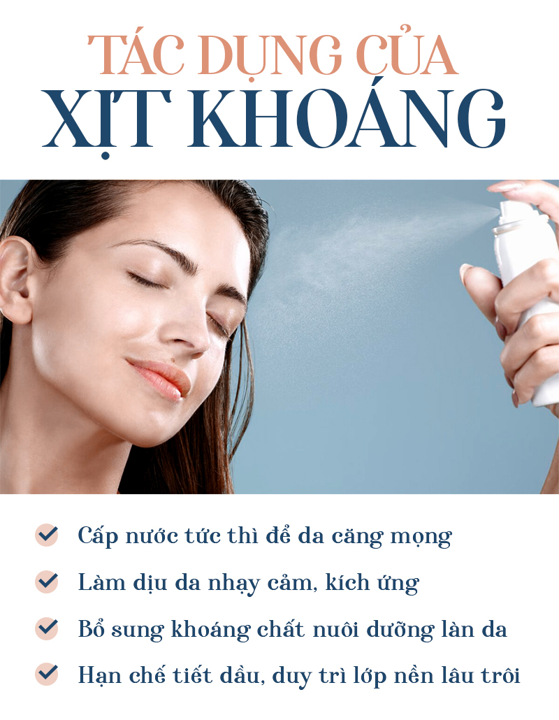 có nên dùng xịt khoáng