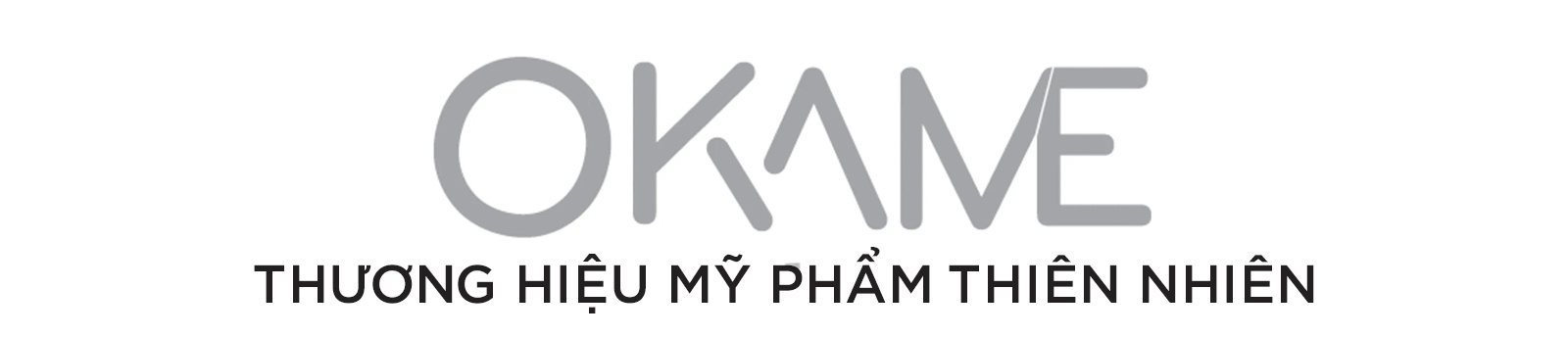 Logo thương hiệu Okame, chuyên cung cấp mỹ phẩm tự nhiên, an toàn cho mẹ bầu, giúp mẹ bầu chăm sóc da hiệu quả và an tâm trong quá trình mang thai.