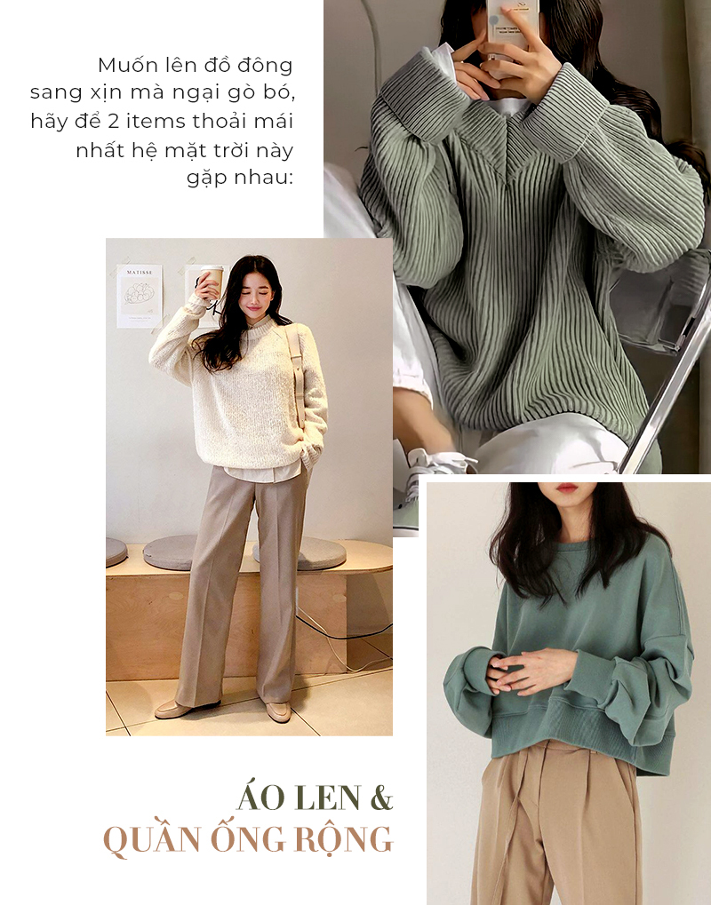 Chia sẻ 5 cách phối đồ Thu Đông chuẩn hot trend, kết hợp áo len và quần ống rộng. Mẹo mix&match thời trang từ các cô gái Hàn để vừa thoải mái vừa trendy trong mùa lễ hội. Khám phá xu hướng mới và phong cách thời trang hấp dẫn.