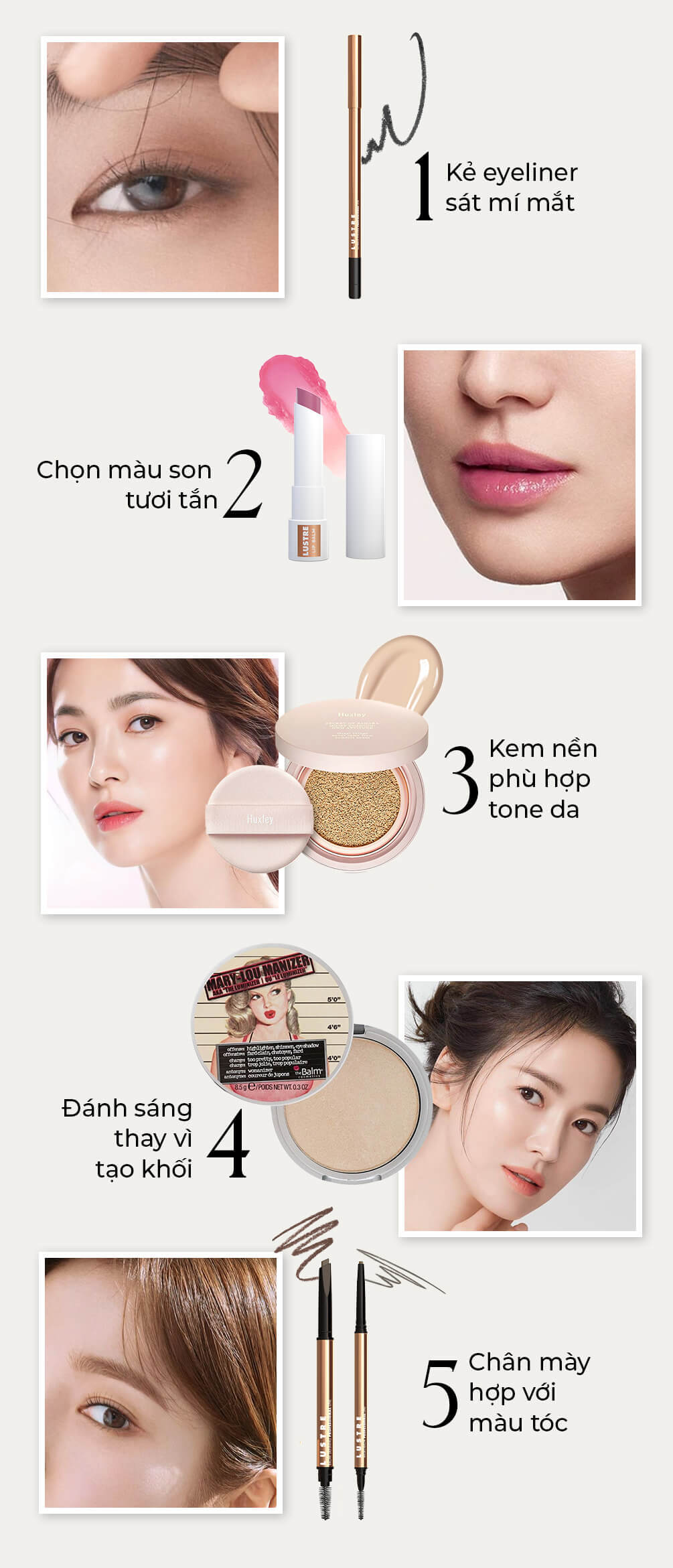 Bài viết về cách trang điểm của Song Hye Kyo trong phim mới "Now, We Are Breaking Up". Khám phá bí quyết làm đẹp và phong cách thời trang của nữ diễn viên, từ eyeliner đến son môi, để có diện mạo "chuẩn không cần chỉnh" như chị đẹp.