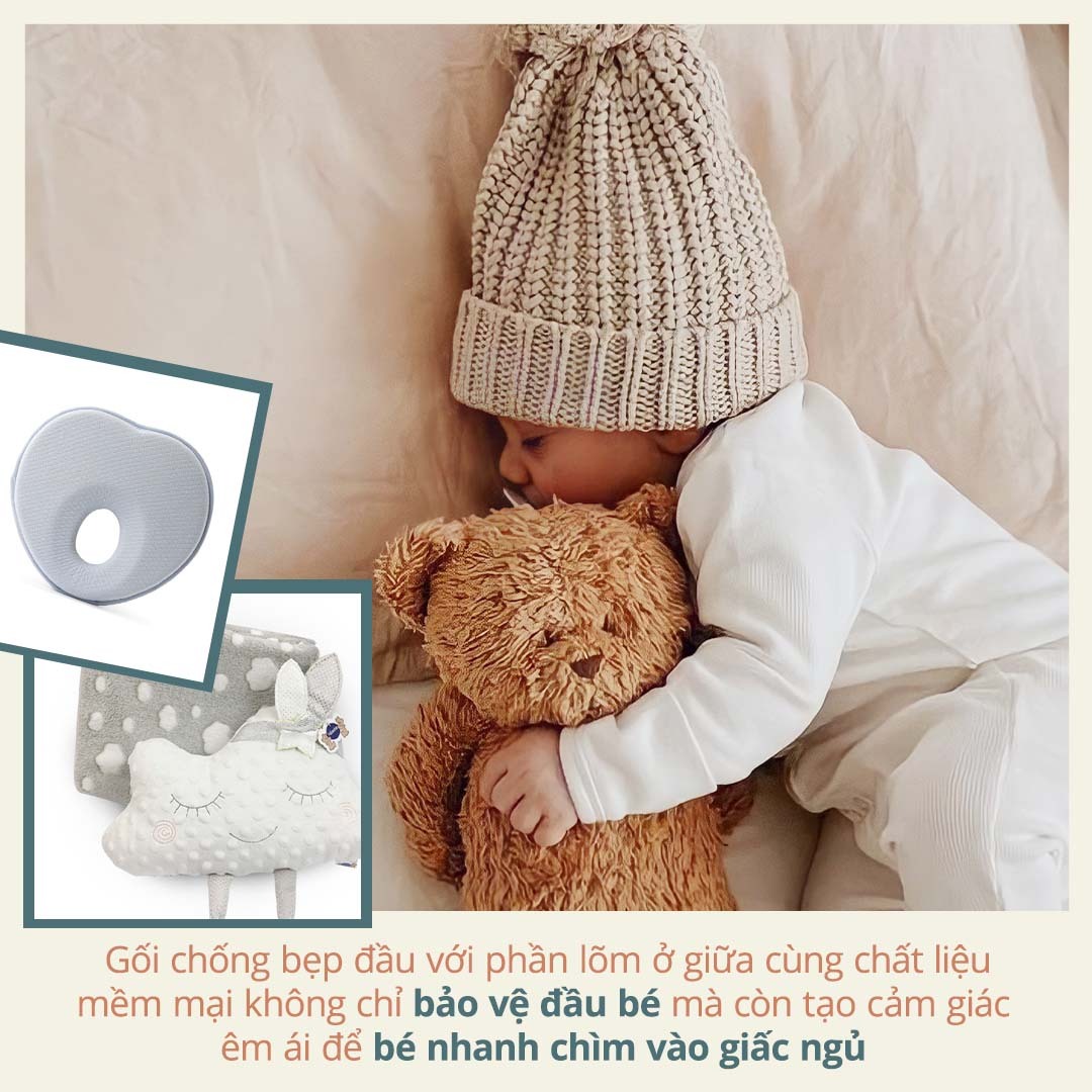 Gối chống bẹp đầu giúp bảo vệ đầu bé, giảm nỗi lo bẹp đầu ở mẹ, hỗ trợ bé nhanh chóng chìm vào giấc ngủ. Chăm sóc trẻ sơ sinh an toàn và thoải mái với sản phẩm chất lượng GWP từ Lixibox.