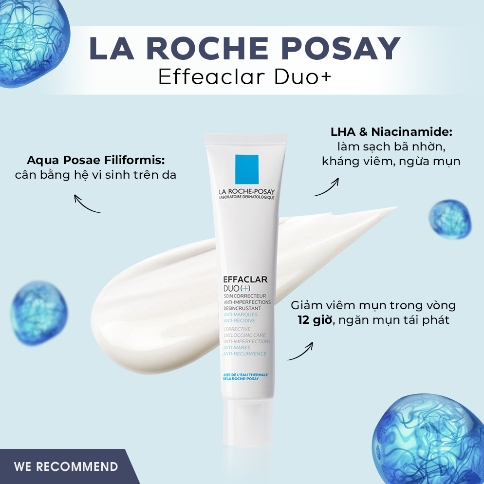 Dưỡng da hiệu quả cho mẹ bầu với sản phẩm La Roche-Posay Effaclar Duo+. Giúp trị mụn, ngăn ngừa rạn da khi mang thai và khắc phục nám da hiệu quả. Thích hợp cho mẹ và bé, an toàn cho sức khỏe.