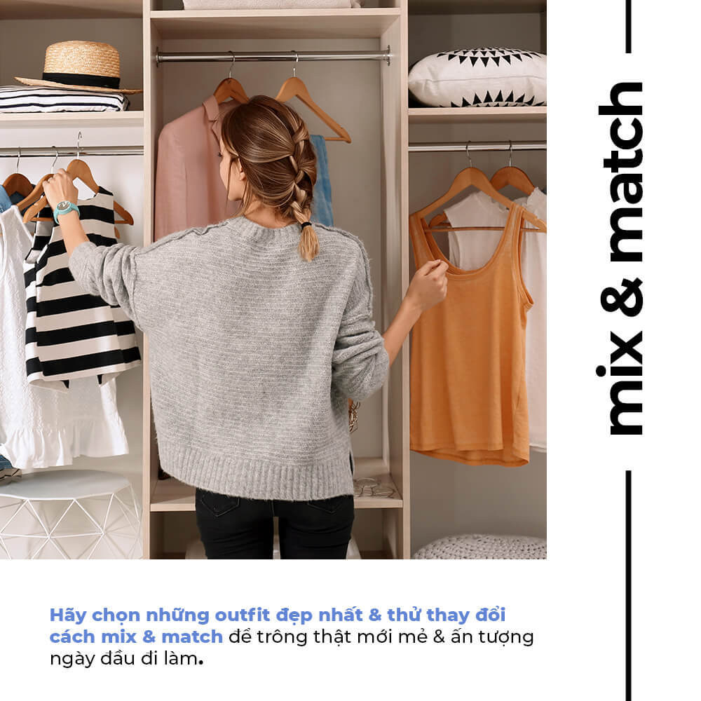 Chọn những outfit đẹp nhất và thay đổi cách mix & match để trông thật mới mẻ và ấn tượng ngày đầu đi làm sau Tết. Cùng tham khảo các xu hướng làm đẹp 2022 và dưỡng da sau Tết!