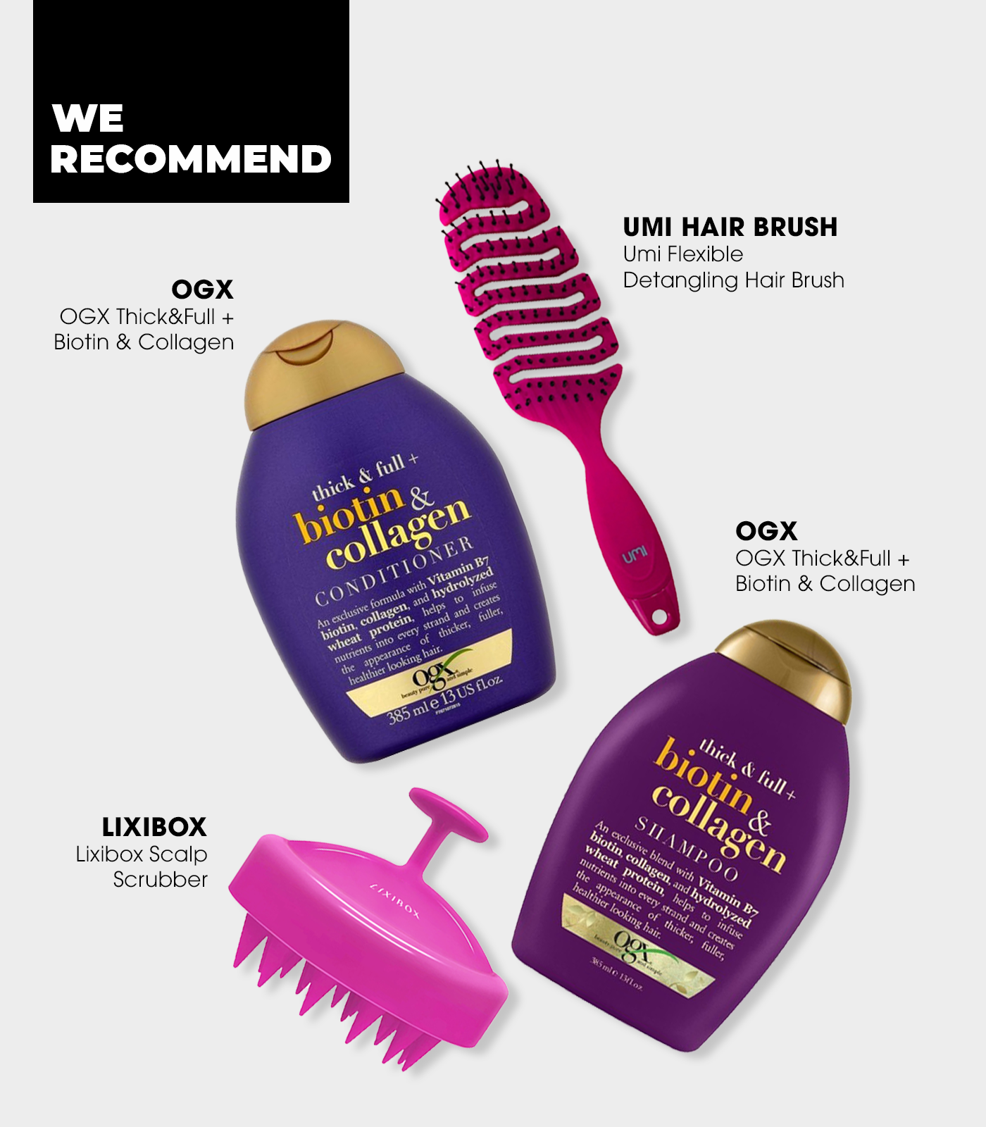 Hướng dẫn lựa chọn sản phẩm cho tóc như OGX Thick & Full, serum dưỡng tóc Mise En Scène và bàn chải chải tóc Umi, giúp phục hồi mái tóc xơ rối trước dịp Valentine. Khám phá review mỹ phẩm và cách dưỡng tóc hiệu quả.