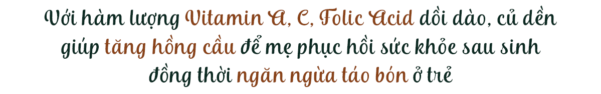 Phần nội dung nhấn mạnh lợi ích của Vitamin A, C, Folic Acid trong việc hỗ trợ sức khỏe mẹ sau sinh và ngăn ngừa tình trạng táo bón ở trẻ, liên quan đến mối quan tâm về sữa mẹ nóng và ảnh hưởng của chế độ ăn trong ngày Tết.