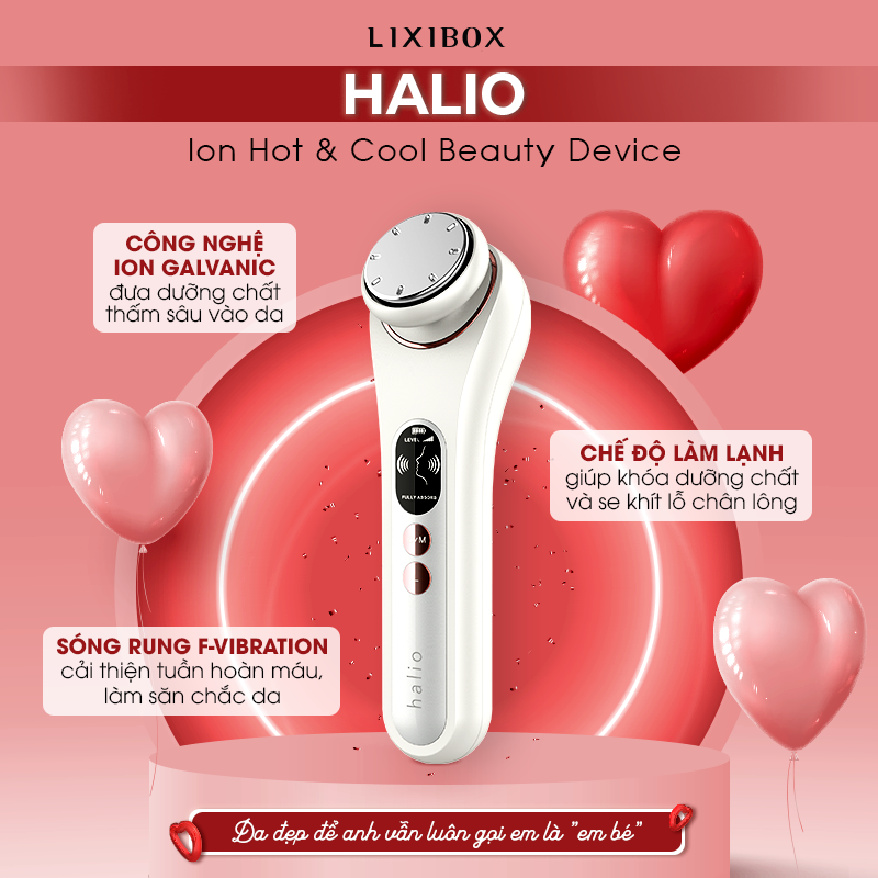 GWP Lixibox - Bí quyết 'mua quà được thêm quà' để cưa đổ crush ngày Valentine. Sản phẩm HALIO Ion Hot & Cool Beauty Device với công nghệ ion galvanic giúp dưỡng chất thấm sâu vào da. Giao diện sang trọng, thích hợp làm quà tặng valentine. Khám phá Gift with Purchase tại Lixibox để lấy lòng nửa kia.