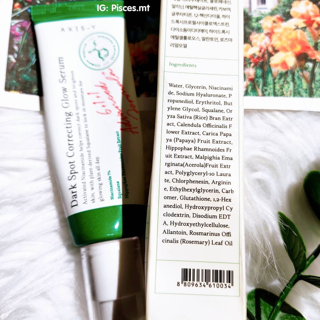 Review mỹ phẩm: Chiếc serum AXIS-Y Dark Spot Correcting Glow Serum giúp đánh bay mụn thâm hiệu quả chỉ sau 1 tháng, cung cấp độ ẩm và làm sáng da với thành phần tự nhiên.