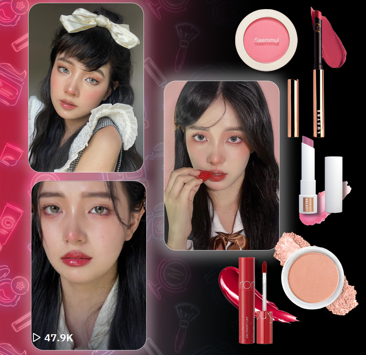Mê style nàng thơ với hướng dẫn trang điểm từ beauty tiktoker Anh Thư. Khám phá phong cách trang điểm ngọt ngào, nữ tính dễ dàng, nhanh chóng mà không cần kỹ năng makeup cao. Theo dõi mabel.anhthu để học cách "biến hình" và tạo ra những bức hình triệu like trong chuyến du lịch.