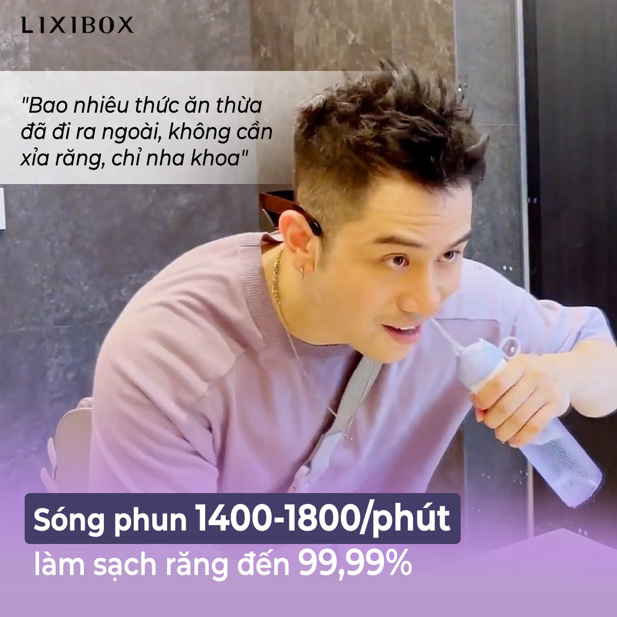 Góc thắc mắc: Tăm nước "tân binh" Halio UltraClean có gì đặc biệt mà Vũ Dino đi đâu cũng mang theo? Review máy tăm nước Halio UltraClean, sản phẩm mới ra mắt với công nghệ sóng phun 1400-1800/phút, làm sạch răng đến 99,99%. Hãy cùng Lixibox khám phá trải nghiệm của Vũ Dino!