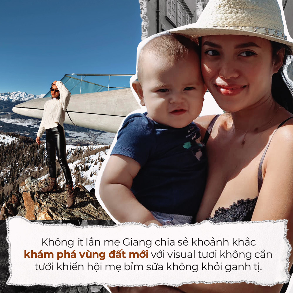 Nguyễn Như Giang, makeup artist Giang Socola, bên con nhỏ, chia sẻ bí quyết làm đẹp cho mẹ bỉm hiện đại. Hình ảnh thể hiện sự tự tin và phong cách thời trang tươi trẻ, cùng thông điệp khám phá vẻ đẹp không giới hạn của mẹ. Cùng theo dõi để biết thêm bí kíp từ beauty blogger này!