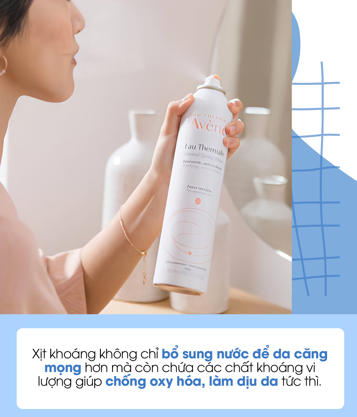 Bài viết khám phá 5 loại mỹ phẩm không thể thiếu trong skincare routine, nhấn mạnh sự quan trọng của xịt khoáng trong việc cung cấp độ ẩm và chống oxy hóa cho làn da.