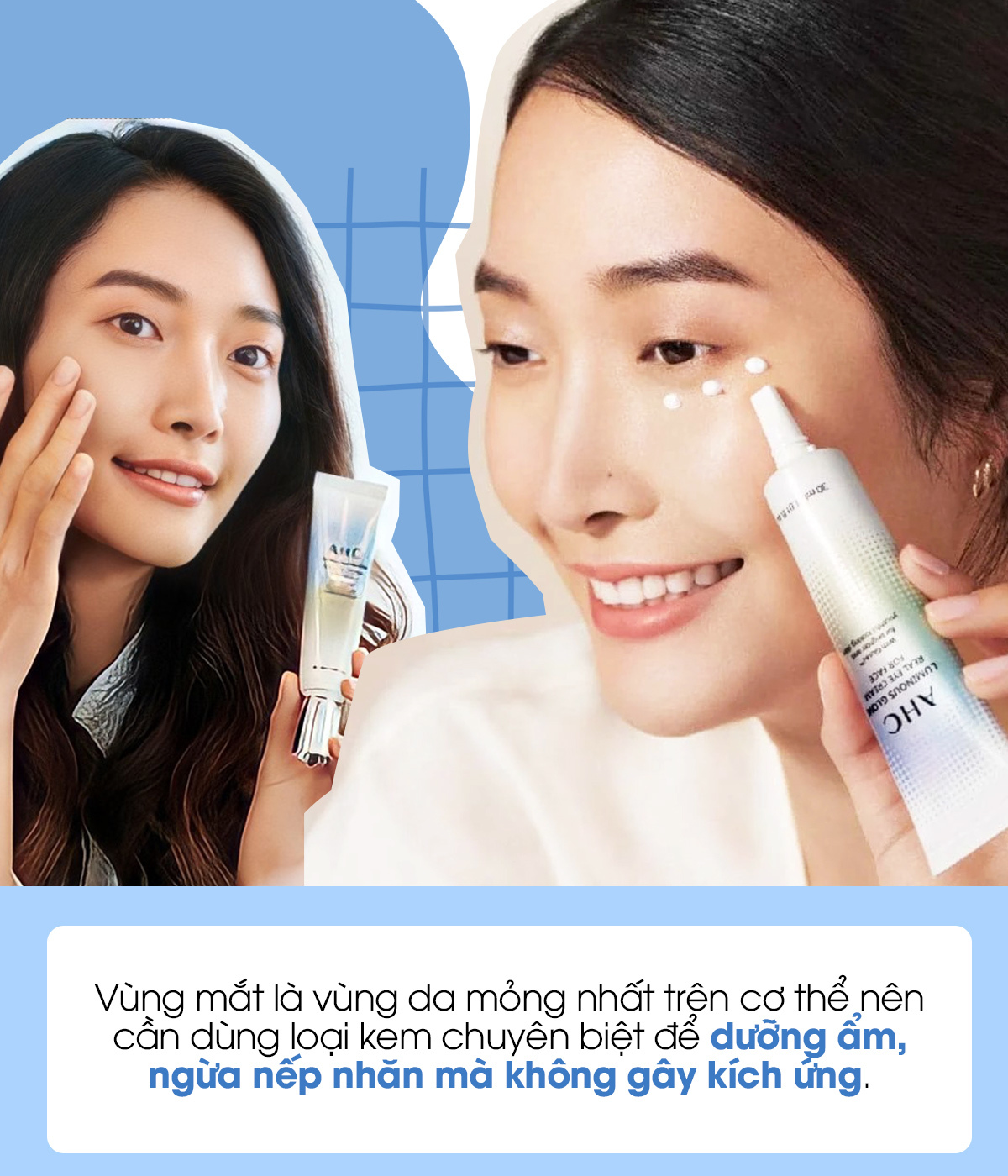 Bài viết nói về 5 loại mỹ phẩm "tưởng không cần mà cần không tưởng" trong skincare routine. Vùng mắt là nơi da mỏng nhất, cần loại kem riêng để dưỡng ẩm, ngăn nếp nhăn mà không gây kích ứng.