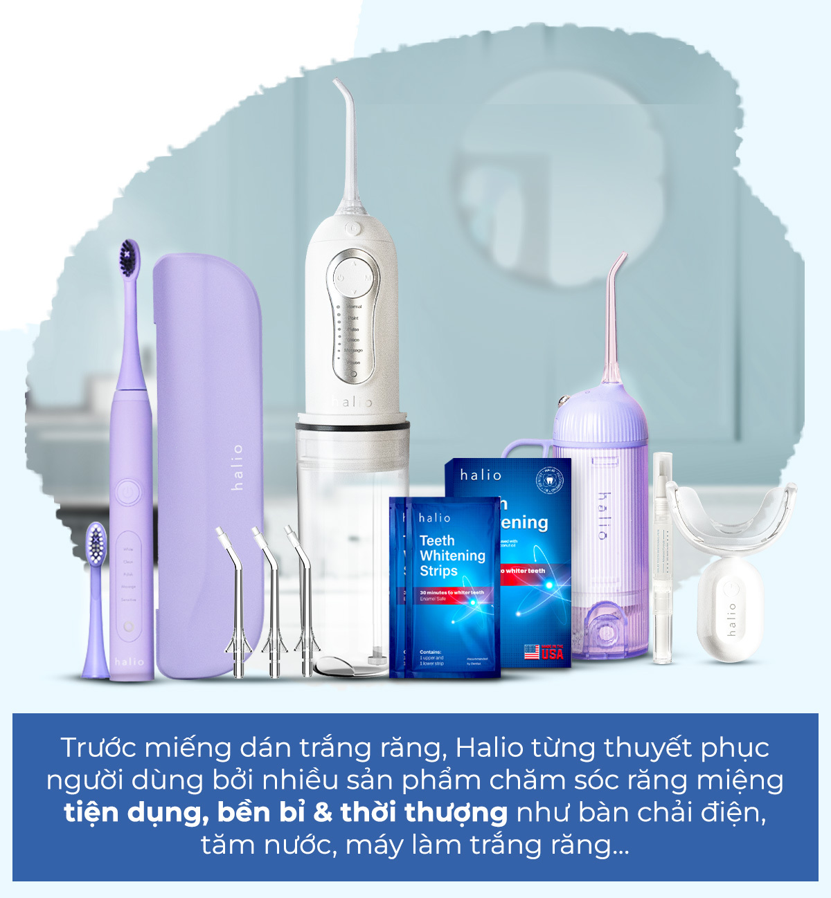 Miếng dán trắng răng Halio mang lại hiệu quả tẩy trắng vượt trội, sản phẩm mới dành cho người tiêu dùng từ thương hiệu danh tiếng chuyên về chăm sóc răng miệng, với công nghệ sản xuất hiện đại từ Mỹ.