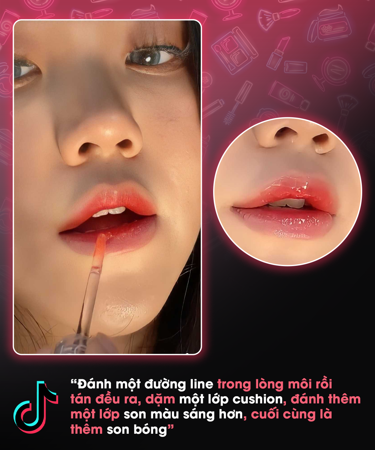 Bài viết chia sẻ từ beauty tiktoker Duyên Trương với các mẹo trang điểm hữu dụng. Hướng dẫn cách đánh nền, son môi để lớp makeup không bị mốc, mascara không lem, giúp bạn tự tin lột xác.