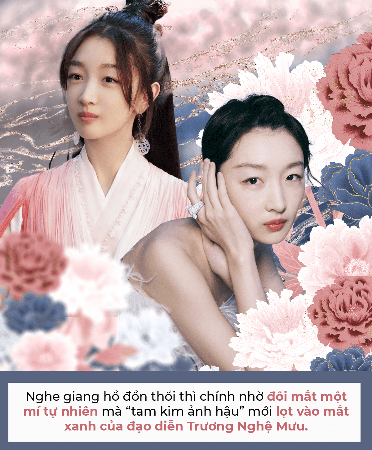 Tìm hiểu cách sao Hoa ngữ xinh đẹp, như Lưu Diệc Phi, Triệu Lệ Dĩnh, và Đàm Tùng Vận, tự tin với nhược điểm và biến chúng thành điểm nhấn nổi bật. Chủ đề về vẻ đẹp tự nhiên trong nghệ thuật diễn xuất.