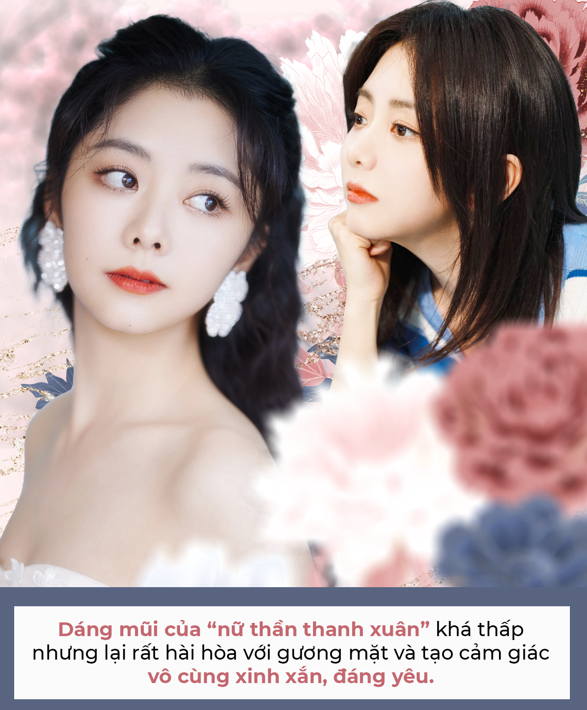 "Dáng mũi của 'nữ thần thanh xuân' khá thấp nhưng lại rất hài hòa với gương mặt và tạo cảm giác vô cùng xinh xắn, đáng yêu". Bài viết phân tích về sự tự tin của sao Hoa ngữ như Lưu Diệc Phi, Triệu Lệ Dĩnh trong việc biến nhược điểm thành điểm nhấn.