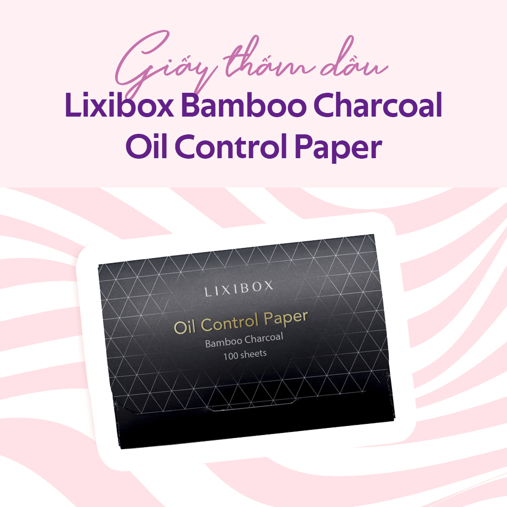 Giấy thấm dầu Lixibox Bamboo Charcoal, sản phẩm nổi bật trong quà tặng Lixibox. Giúp kiểm soát dầu trên mặt hiệu quả, đáng chú ý trong sự kiện của Những Thành Phố Mơ Màng.