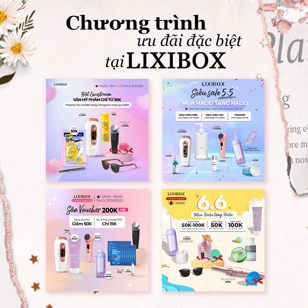 ưu đãi khi mua hàng lixibox