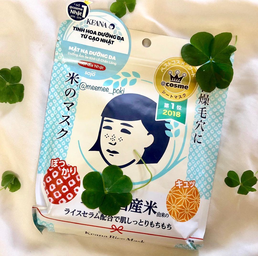 Mặt nạ giấy Keana Nadeshiko Rice Mask, sản phẩm nổi tiếng từ Nhật Bản, được chiết xuất hoàn toàn từ gạo, mềm và nhiều dưỡng chất, là lựa chọn tuyệt vời cho mùa hè. Review mặt nạ gạo Keana cho da khô, mặt nạ giấy Keana có tốt không.