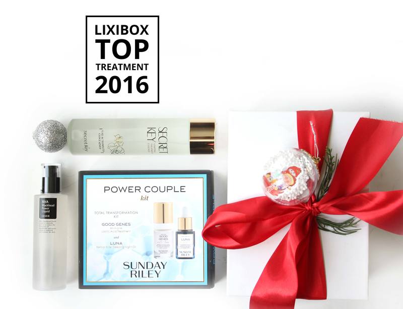 Bài viết "BEST CHOICES 2016 - SERUM & ESSENCE & TREATMENT YÊU THÍCH NHẤT 2016" trình bày các sản phẩm serum, essence và treatment nổi bật nhất 2016, bao gồm các sản phẩm được yêu thích như SECRET KEY và bộ sản phẩm POWER COUPLE của SUNDAY RILEY.