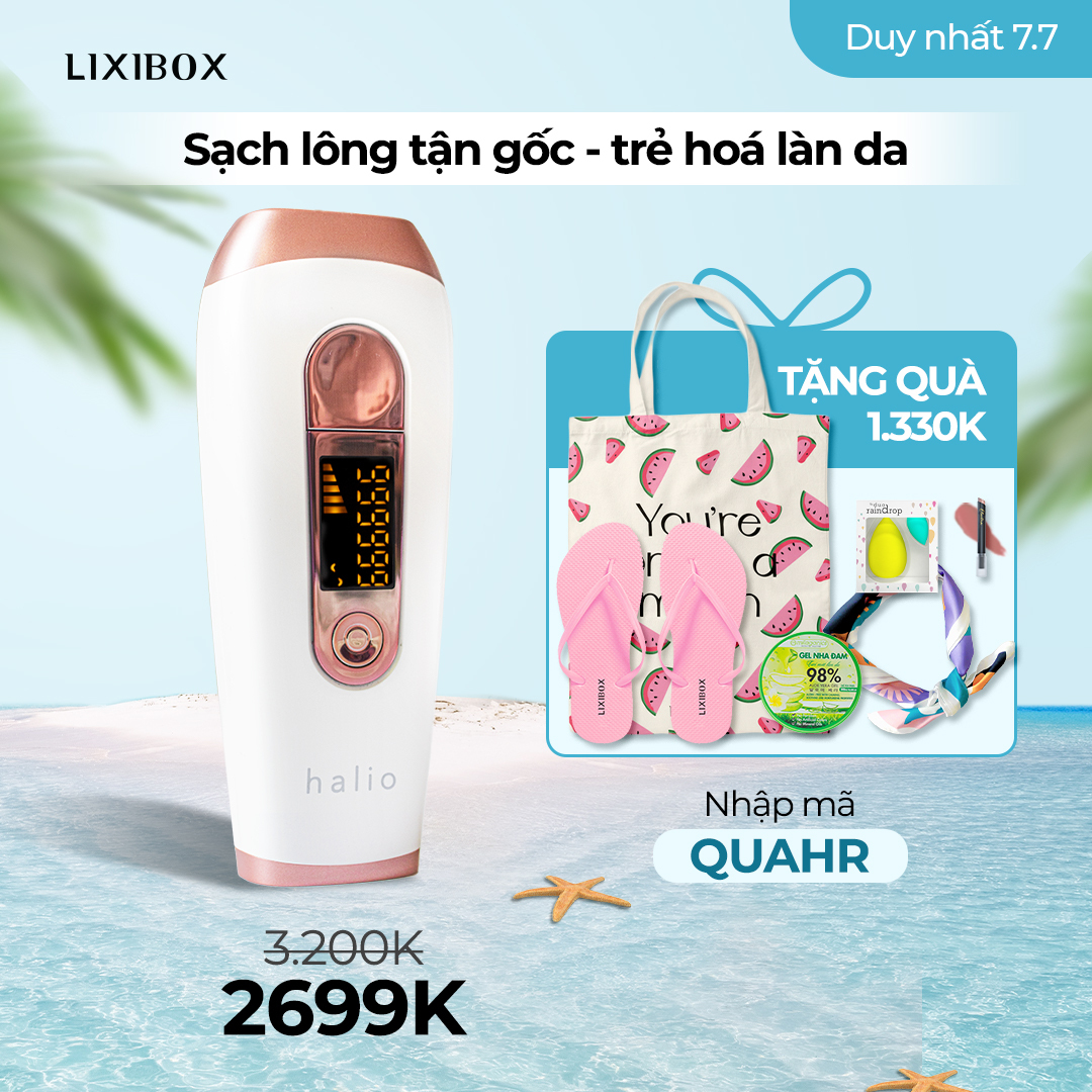 Chương trình siêu sale 7.7 với máy làm đẹp Halio giảm đến 38%, tặng quà trị giá 1.330K. Các deal hấp dẫn từ The Auragins, AXIS-Y, Gilla, April Skin, Sexylook, DHC. Săn sale 7.7 tại Lixibox với nhiều ưu đãi.