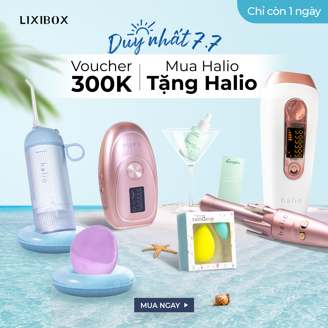 GWP (Gift with Purchase) siêu sale 7.7 với máy làm đẹp Halio giảm đến 38%, quà tặng hơn 1 triệu từ các thương hiệu nổi bật. Không thể bỏ lỡ các cơ hội săn sale như Paula's Choice, phấn nước April Skin, DHC trong chương trình sale của Lixibox.