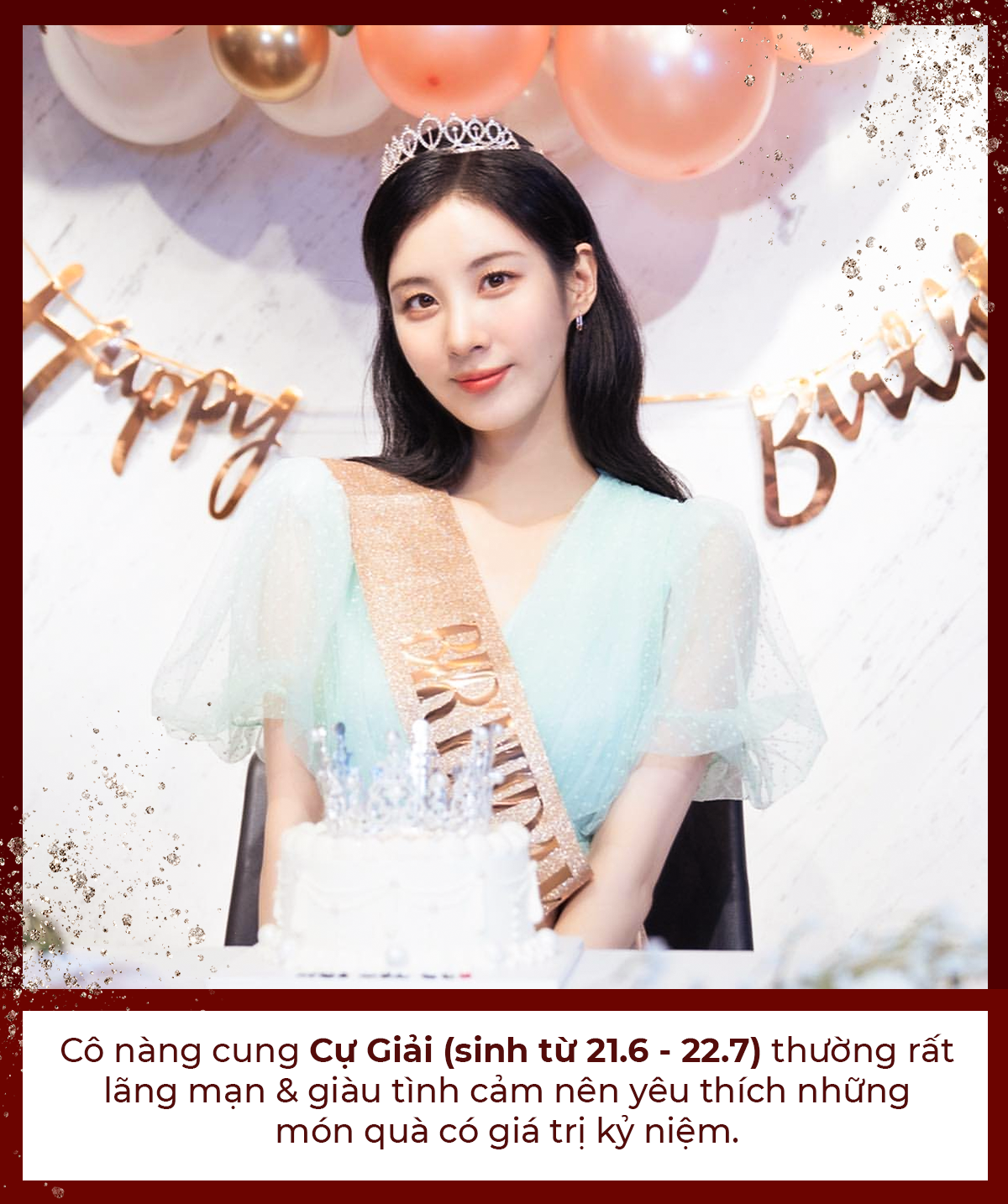Cô nàng Cự Giải (sinh từ 21.6 - 22.7) rất lãng mạn và giàu tình cảm, yêu thích những món quà có giá trị kỷ niệm. Gợi ý quà sinh nhật tháng 7 cho cung Cự Giải và Sư Tử từ Lixibox kèm chương trình GWP.