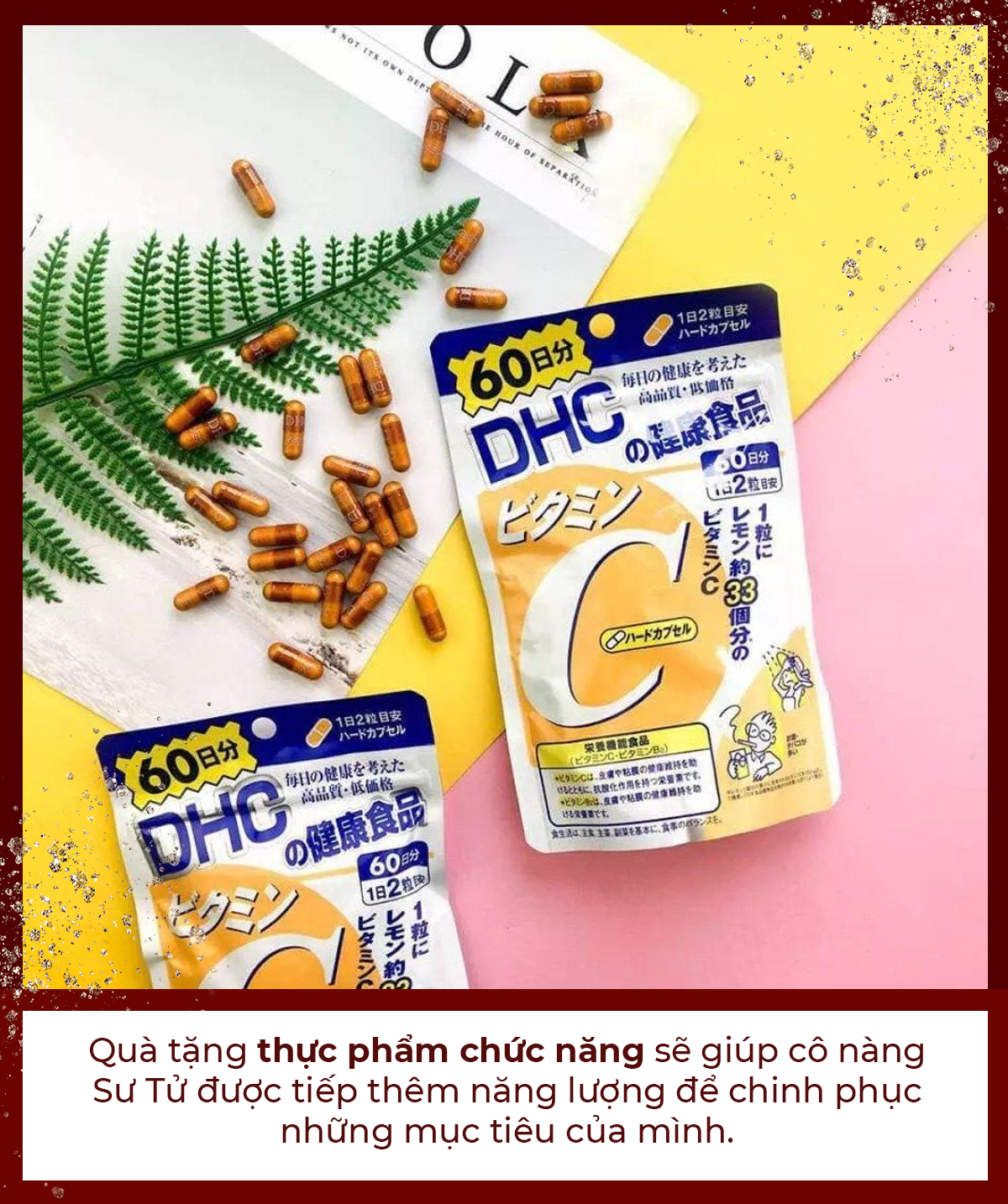 Gợi ý quà sinh nhật tháng 7 cho cung Cự Giải và Sư Tử với các sản phẩm DHC vitamin C, phù hợp cho món quà ý nghĩa và hấp dẫn trong chương trình GWP Lixibox. Quà tặng thiết thực giúp tăng cường sức khỏe.