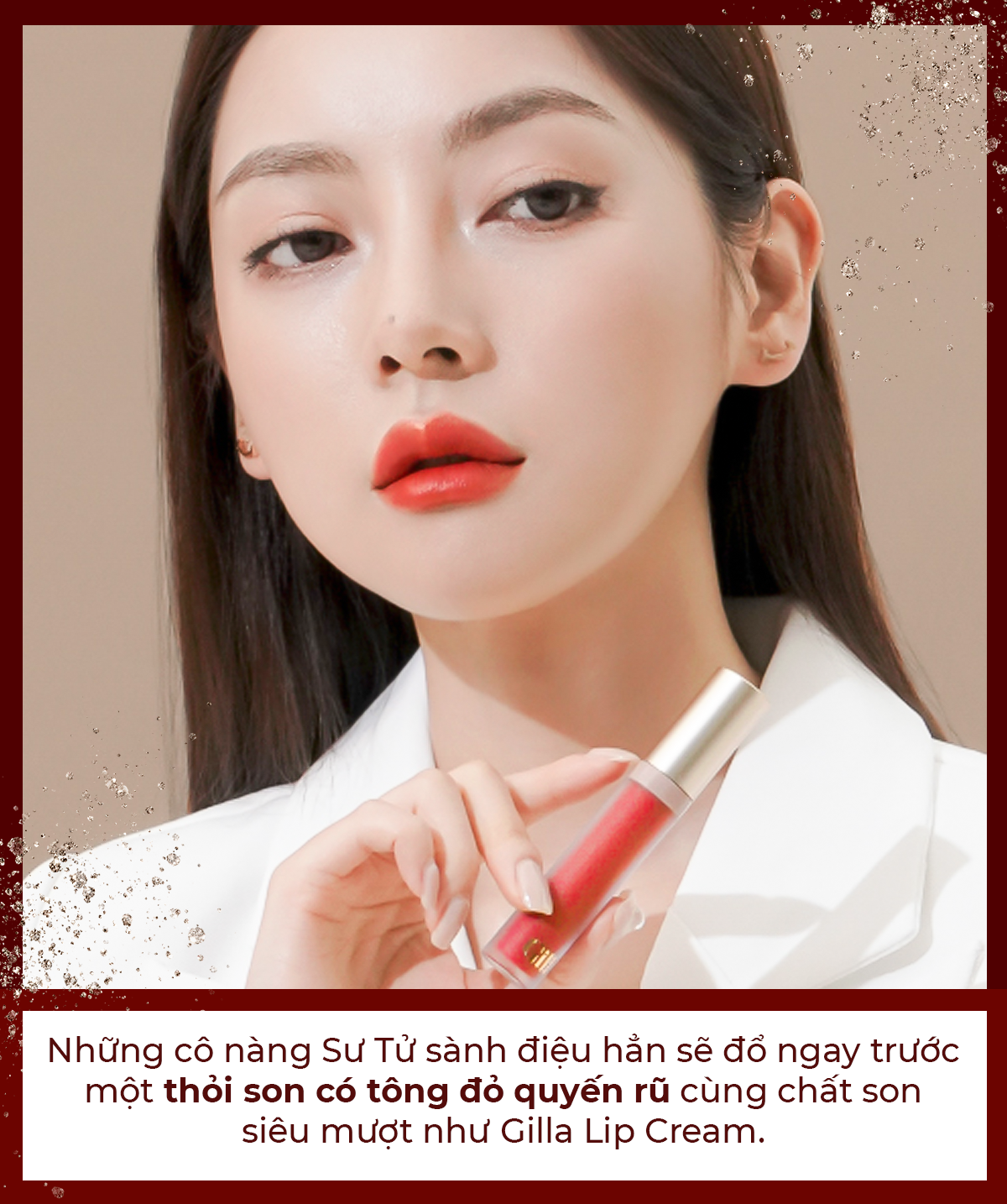 Những cô nàng Sư Tử sành điệu hẳn sẽ đổ ngay trước một thỏi son có tông đỏ quyến rũ cùng chất son siêu mượt như Gilla Lip Cream. Tìm kiếm quà sinh nhật tháng 7 cho cung Cự Giải và Sư Tử với GWP Lixibox.