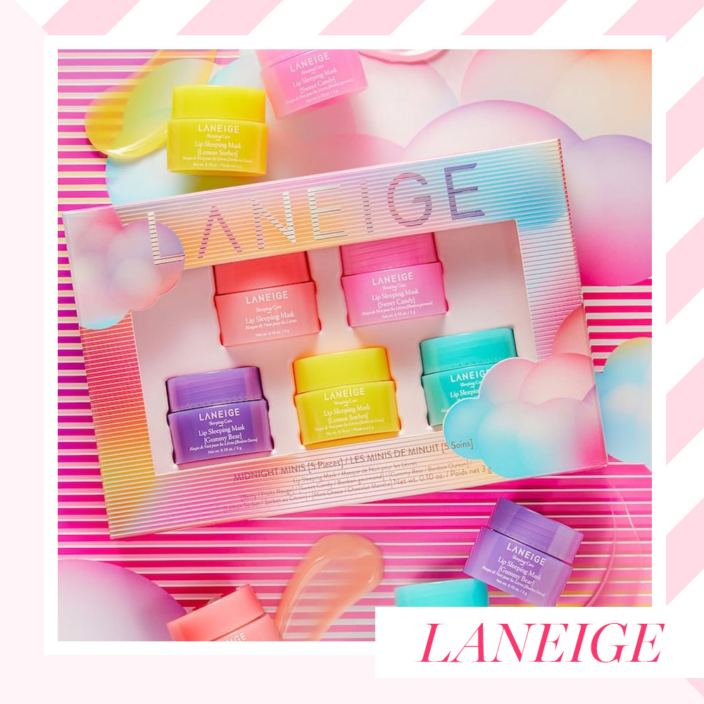 Khám phá hộp quà mỹ phẩm từ Laneige với bộ 5 loại mặt nạ ngủ môi quyến rũ. Một lựa chọn hoàn hảo trong wishlist quà tặng cho phái đẹp trong mùa lễ hội, đặc biệt với GWP hấp dẫn dành riêng cho tín đồ làm đẹp.