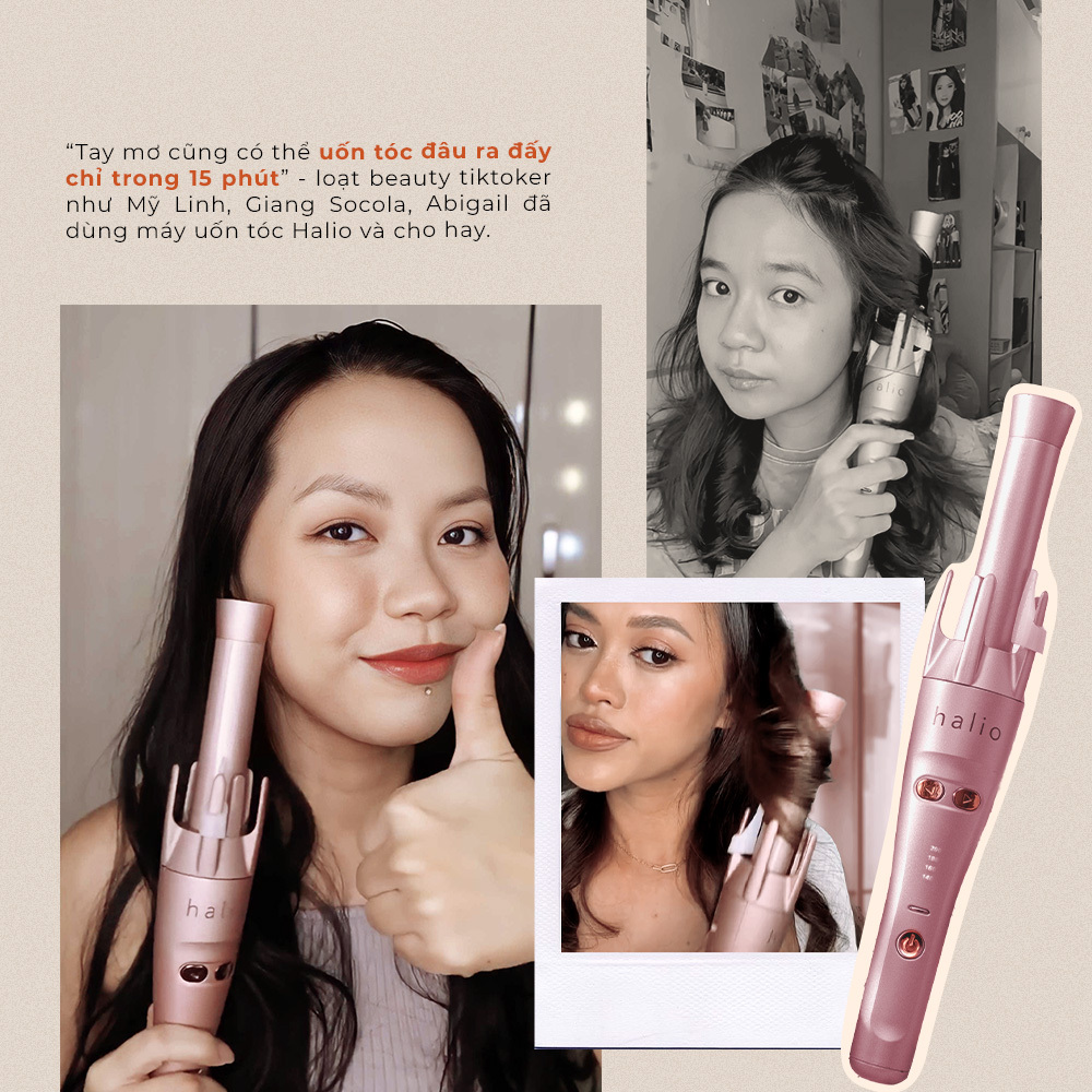 "Tay màu cũng có thể uốn tóc đầu ra đây chỉ trong 15 phút" – beauty tiktoker như Mỹ Linh, Giang Socola, Abigail đã dùng máy uốn tóc Halio và cho hay. Khám phá "Top 7 thiết bị làm đẹp từ Lixibox" để tìm hiểu thêm về các thiết bị làm đẹp tốt nhất và chương trình khuyến mãi hấp dẫn!