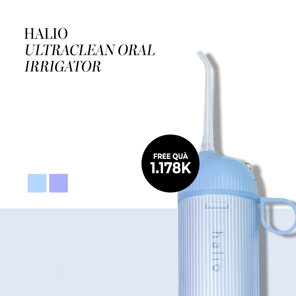 Tăm nước Halio Ultraclean với kiểu dáng hiện đại, miễn phí quà 1.178K, thiết bị chăm sóc răng miệng lý tưởng từ thương hiệu Halio, bàn chải điện Halio Sonic, tuyệt vời cho gu thẩm mỹ thời thượng.