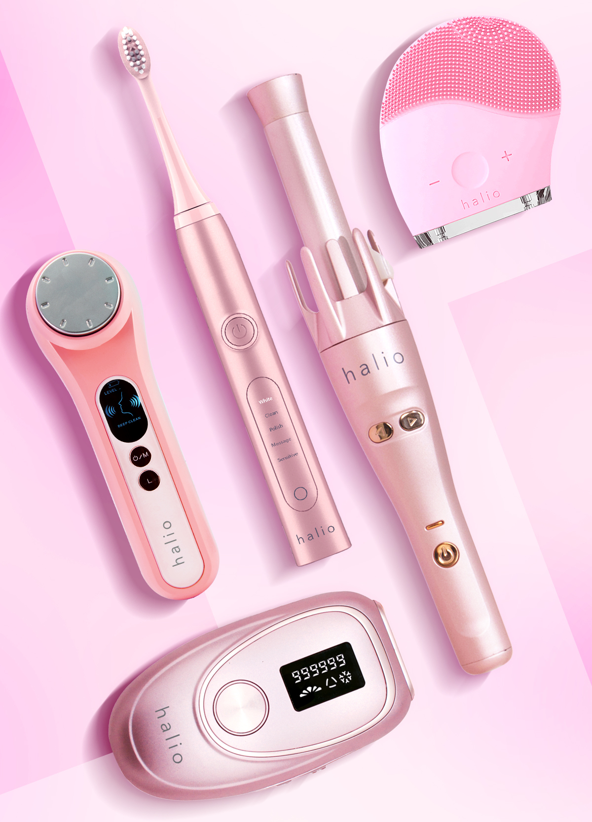 Trào lưu làm đẹp Barbiecore nổi bật với bộ sưu tập phụ kiện màu hồng độc đáo, bao gồm thiết bị làm đẹp Halio, thể hiện phong cách cá tính và xu hướng hot trend barbiecore trong mùa hè 2022.